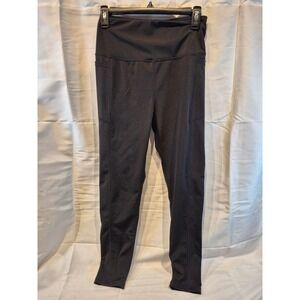 LEG3ND Women's Black Active Leggings Size M Pockets Workout Athleisure
